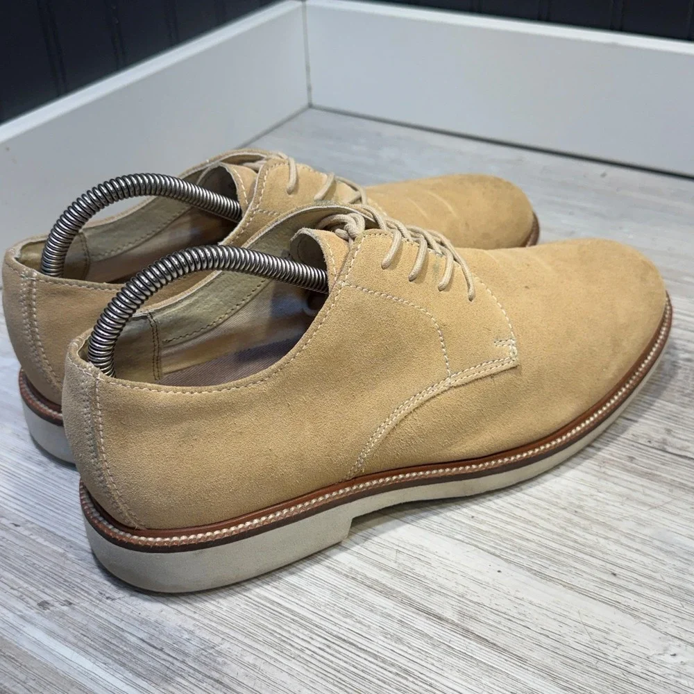 Simple Brand Men's Suede Oxford Shoes Latte Size‎ 9.5 M